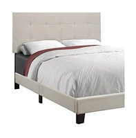 Upholstered Tufted Bed Frame for Cozy and Elegant Bedroom Setup