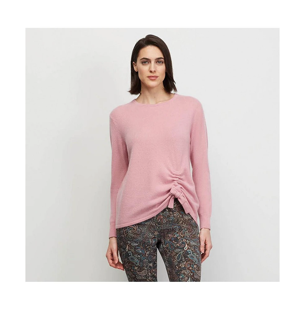 Carlisle Women's Shirred Cashmere Pullover Sweater Andromeda