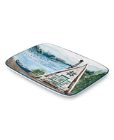Certified International Wake At The Lake Rectangular Platter