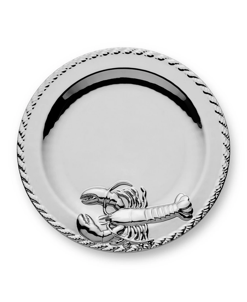 Certified International Silver Plated Lobster Round Platter