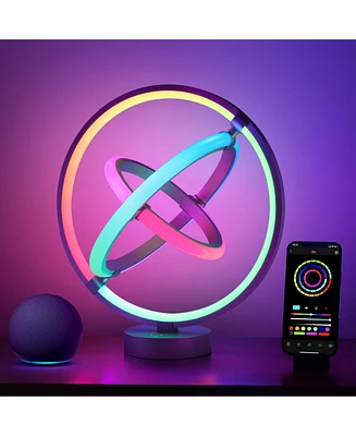 Lepro TB1 Ai Smart Table Lamp, Rgb+Ic Addressable Led Lamp Alexa Google Enabled