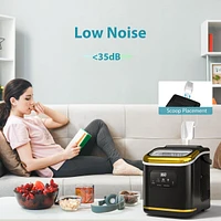 Cowsar 26Lbs, Countertop Ice Maker, Self-Cleaning, Bullet Ice, Digital Screen, 9 Cubes 6 Mins