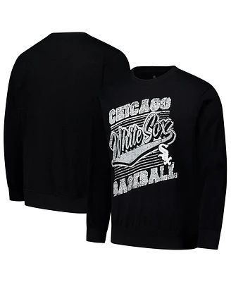 Stitches Men's Black Chicago White Sox Pullover Sweatshirt