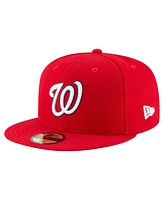 New Era Men's Red Washington Nationals 20th Anniversary 59FIFTY Fitted Hat
