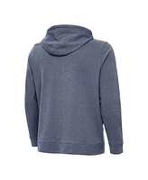 Antigua Men's Heather Navy Michigan Wolverines Effortless Full-Zip Hoodie