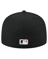 New Era Men's Black Baltimore Orioles Yarn Stitch 59FIFTY Fitted Hat