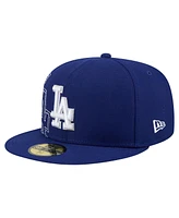 New Era Men's Royal Los Angeles Dodgers Yarn Stitch 59FIFTY Fitted Hat