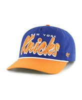 '47 Brand Men's Blue/Orange New York Knicks Drop Shadow Rope Hitch Adjustable Hat