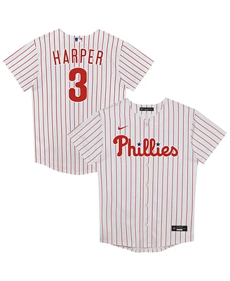 Nike Preschool Bryce Harper White Philadelphia Phillies Home Replica 2.0 Player Jersey