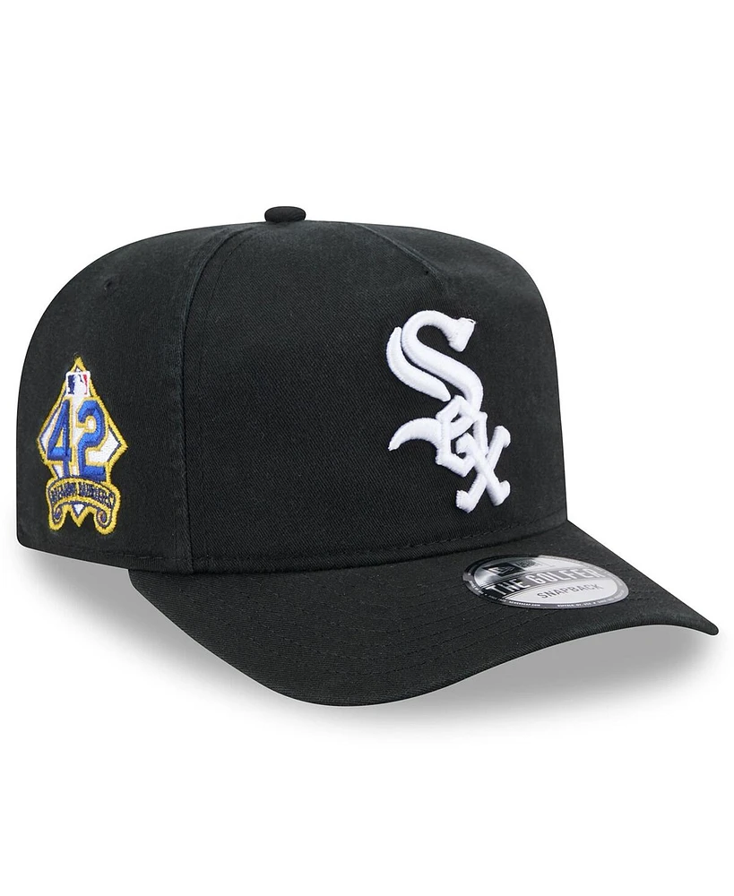 New Era Men's Black Chicago White Sox 2025 Jackie Robinson Day Golfer Adjustable Hat