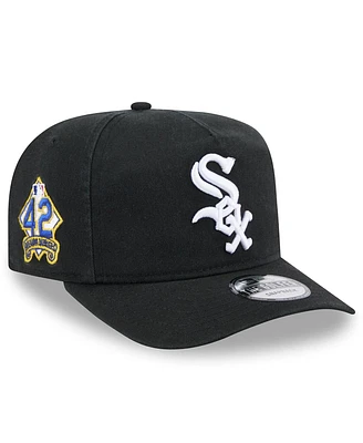 New Era Men's Black Chicago White Sox 2025 Jackie Robinson Day Golfer Adjustable Hat