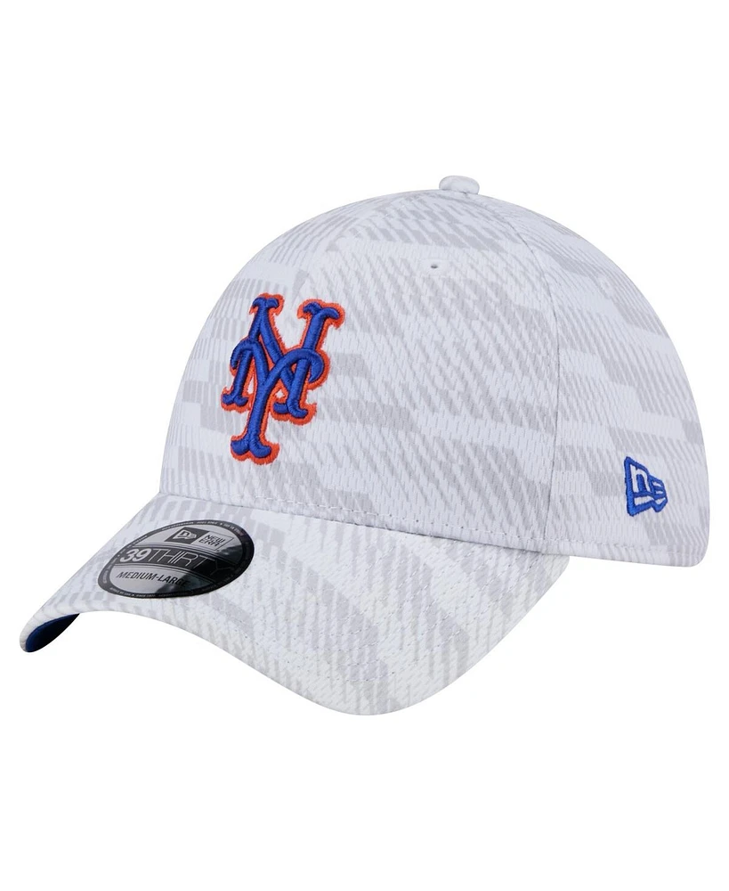 New Era Men's White New York Mets Graded 39THIRTY Stretch Fit Hat