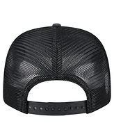 New Era Men's Navy/Black Green Bay Packers Adventure Drinks Pattern 9SEVENTY Stretch-Snap Hat