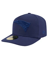 New Era Men's Navy England Patriots Color Pack A-Frame 59FIFTY Fitted Hat