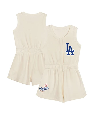 Outerstuff Toddler Cream Los Angeles Dodgers Power Tank Romper