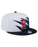 New Era Men's Navy/White Boston Red Sox Jagged 9FIFTY Snapback Hat