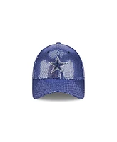 New Era Women's Navy Dallas Cowboys Gameday Sequin 9FORTY Adjustable Hat