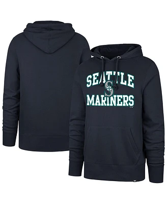 '47 Brand Men's Navy Seattle Mariners Velocity Headline Pullover Hoodie