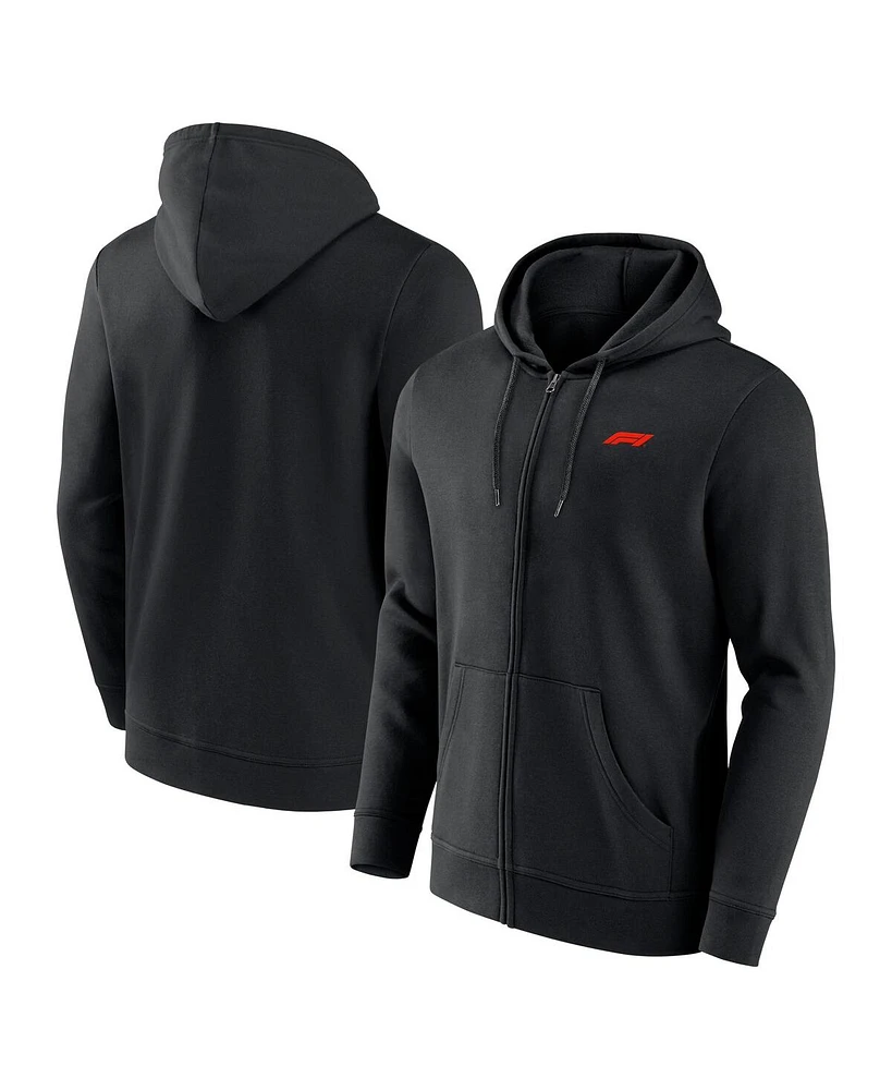Formula 1 Men's Black Primary Full-Zip Hoodie