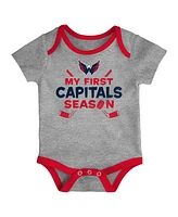 Outerstuff Newborn Infant 3-Piece Washington Capitals Legend Bodysuit Set