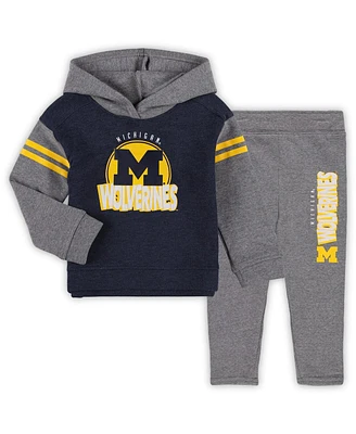 Outerstuff Girls Toddler Michigan Wolverines Clubhouse Pullover Hoodie and Legging Set