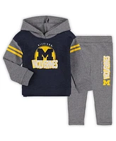 Outerstuff Girls Toddler Michigan Wolverines Clubhouse Pullover Hoodie and Legging Set
