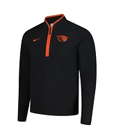Nike Men's Black Oregon State Beavers Coaches Courtside Basketball Victory Performance Quarter-Zip Top