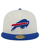 New Era Men's White/Royal Buffalo Bills Main 59FIFTY Fitted Hat