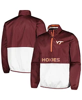 G-iii Sports by Carl Banks Men's Maroon Virginia Tech Hokies Cornerman Half-Zip Top