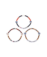 Foco Detroit Tigers Friendship Bracelet, Set of 3
