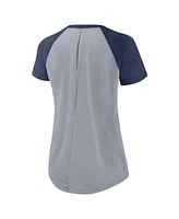 Nike Women's Heather Gray Tampa Bay Rays Summer Breeze Raglan Fashion T-Shirt