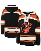 '47 Brand Men's Black Baltimore Orioles Superior Lacer Pullover Hoodie