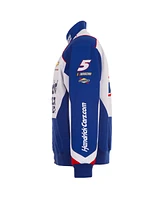 Jh Design Men's Royal/White Kyle Larson HendrickCars.com Full-Snap Twill Uniform Jacket