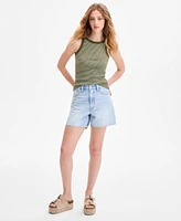 Levi's Women's Cotton Cinch-Waist Denim Shorts