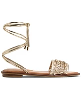 Aldo Women's Seazen Lace-Up Ankle-Tie Flat Sandals