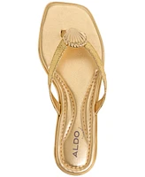 Aldo Women's Conchiglia Seashell Flat Thong Sandals