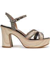 Naturalizer Women's Katalina Block Heel Square Toe Platform Sandals