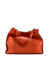 Pre-Owned Salvatore Ferragamo Large Trifolio Tote Leather