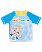 CoComelon Toddler Boys Rash Guard and Swim Trunks Outfit Set