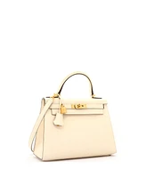Pre-Owned Hermes Kelly 28 Handbag Light Epsom with Gold Hardware
