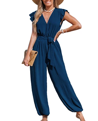 Cupshe Women's Contemporary Mood Blue Jumpsuit