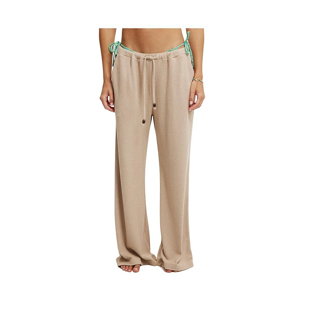 Cotton On Women's Lightweight Wide Leg Beach Pant