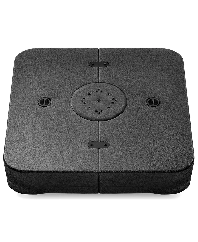 Best Choice Products 330lb Capacity Fillable Heavy-Duty Outdoor Cantilever Umbrella Base w/ Easy-Fill Spouts