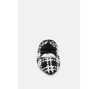 Mariana Womens Woven Flat Mules With Tassels