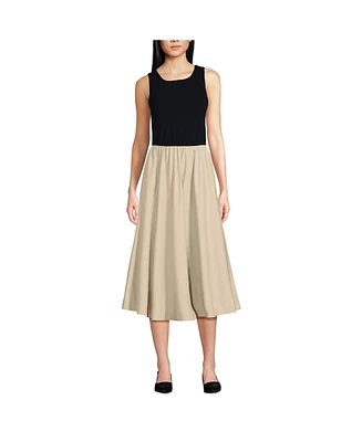 Lands' End Women's Sleeveless Solution Duet Dress