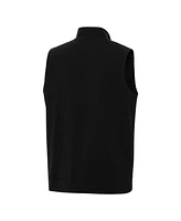 Antigua Men's Black Stanford Cardinal Regard Full-Zip Vest