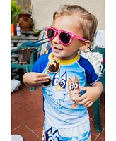 Bluey Baby Boys Upf 50+ Pullover Rash Guard Swim Trunks Outfit Set