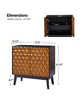 Arvid 30"Tall 2-Door Accent Cabinet