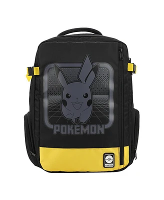 Pokemon Pikachu Running Black 17" Large Travel Backpack