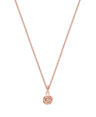 Tiny Blessings Girls Children's 14K Gold Blushing Rose 12-14" Necklace
